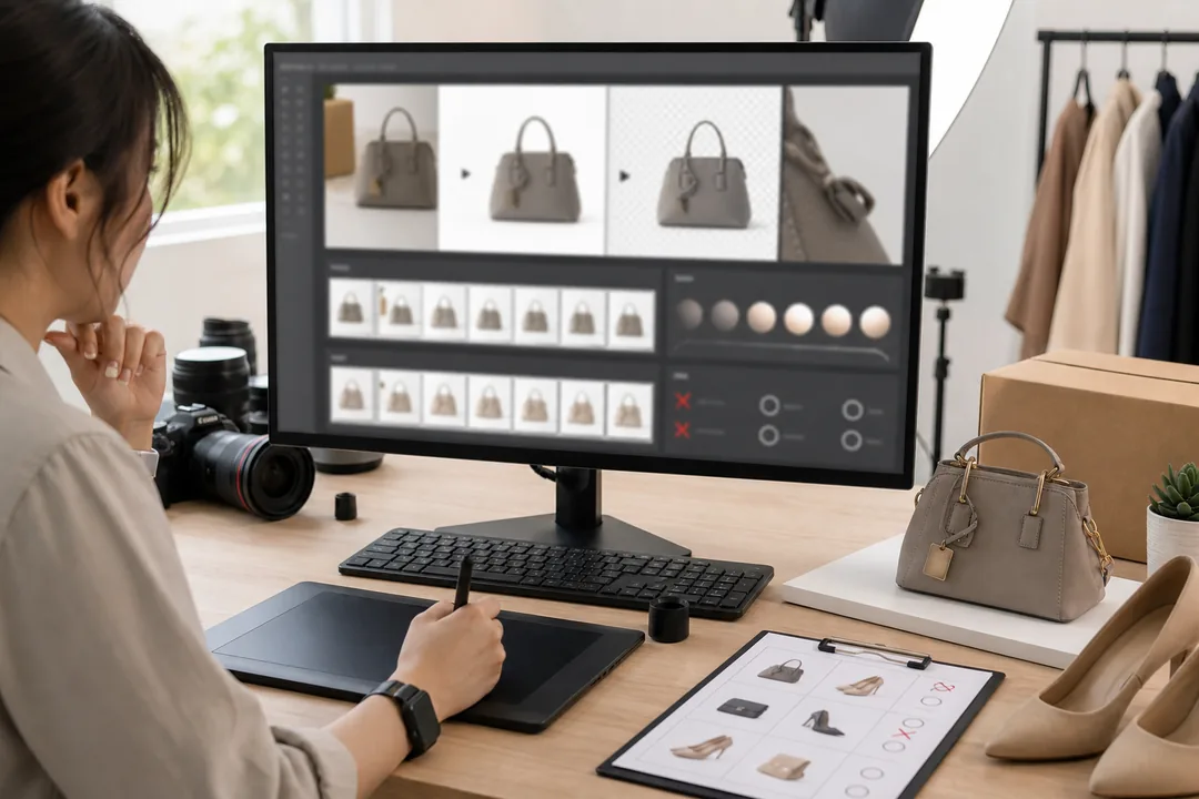 Photoshop AI 修图前后质检是什么，为什么它是独立环节 效果示例，Photoshop修图前后 出图