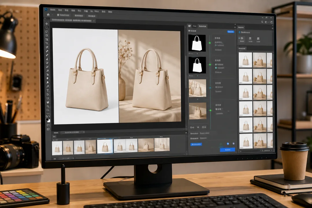 商品图换背景 配合 Photoshop 完成核心概念：PS AI Plugin 在换背景流程里做什么